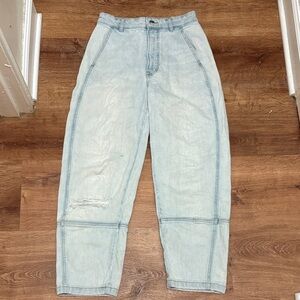 Everlane Utility Barrel Jean Relaxed Light Wash Jeans Size 26 Women